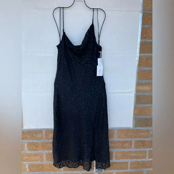 Good American Cowl Asymmetrical Dress 3/ large - Picture 4 of 14